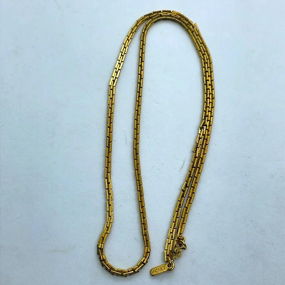 Elegant Gold Monet Necklace